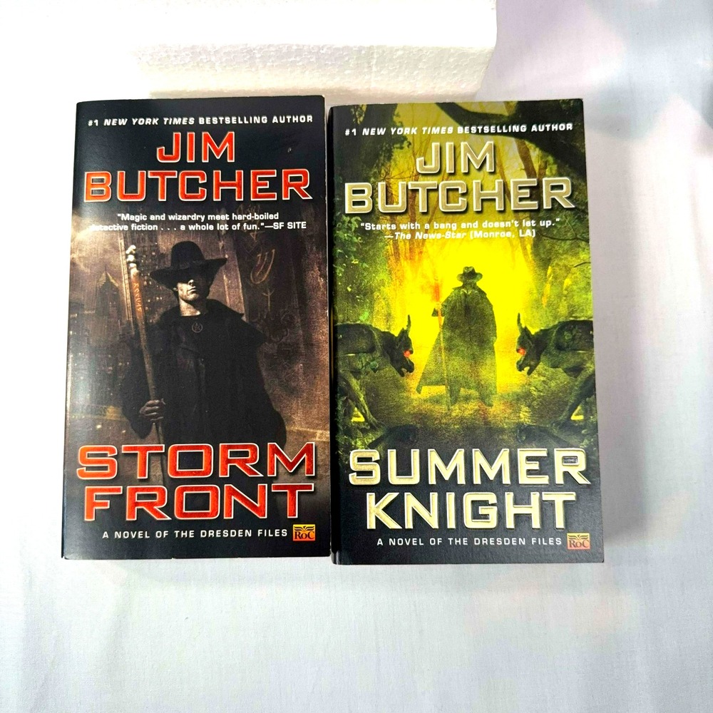 Dresden Files Books Lot of 2 Jim Butcher Storm Front Summer Knight Fantasy